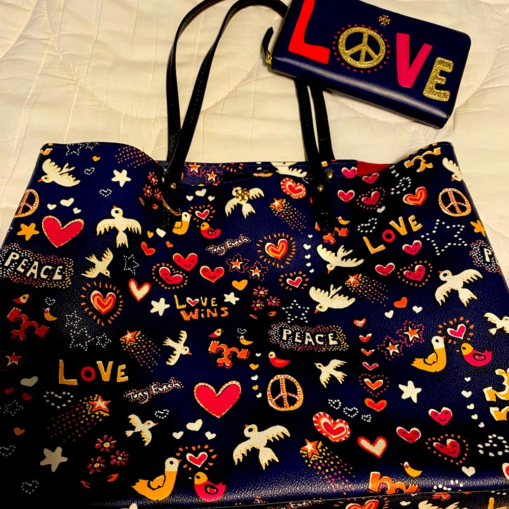 Tory Burch Peace Tote and Wallet